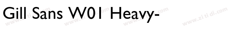 Gill Sans W01 Heavy字体转换